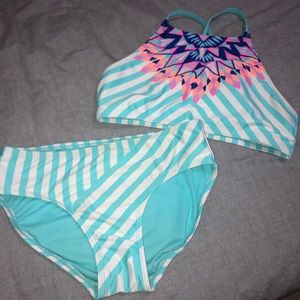 cute neon bathing suit